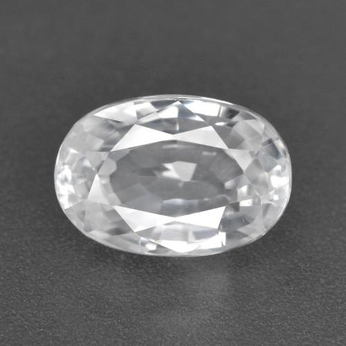 Zircão Branco Natural 3.31ct, Corte Oval, VVS