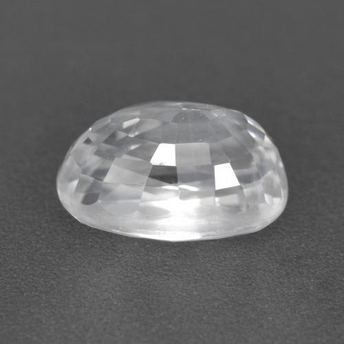 Zircão Branco Natural 3.31ct, Corte Oval, VVS