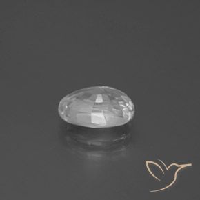 Zircão Branco Natural 3.17ct, oval, VS