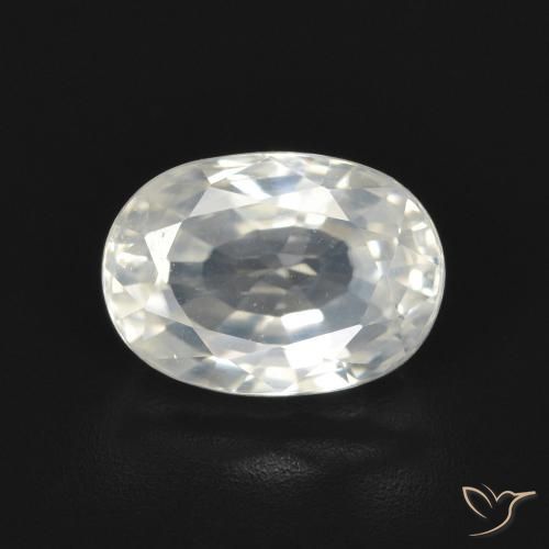 3.20ct Natural branco quente Zircão, oval, VVS
