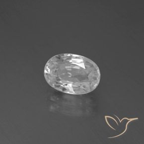 Zircão Branco Natural 3.53ct, oval, VS