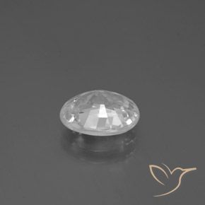 Zircão Branco Natural 3.02ct, oval, VVS-VS