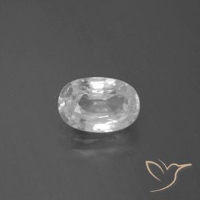 2.75ct Natural Branco Zircão, oval, VVS