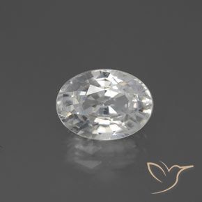 3.09ct Natural branco quente Zircão, oval, VS