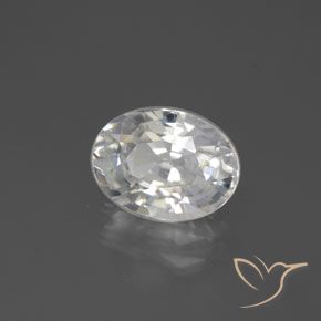 Zircão branco quente Natural 3.09ct, oval, VS