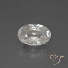 2.88ct Natural branco quente Zircão, oval, VVS