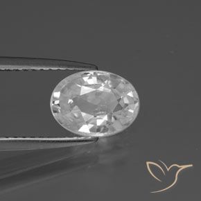 Zircão Branco Natural 2.38ct, oval, VVS