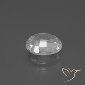 Zircão Branco Natural 2.87ct, oval, VVS