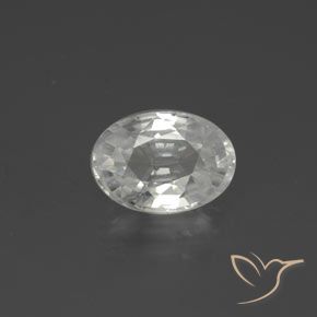 2.53ct Natural branco quente Zircão, oval, VVS