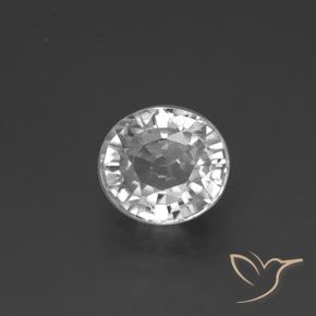 2.84ct Natural Branco Zircão, oval, VVS