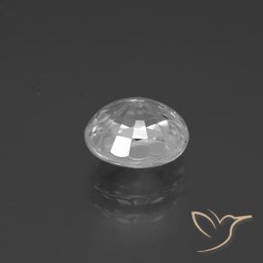 Zircão Branco Natural 2.84ct, oval, VVS