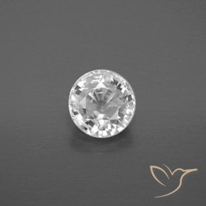 2.31ct Natural Branco Zircão, Redondo, VVS-VS