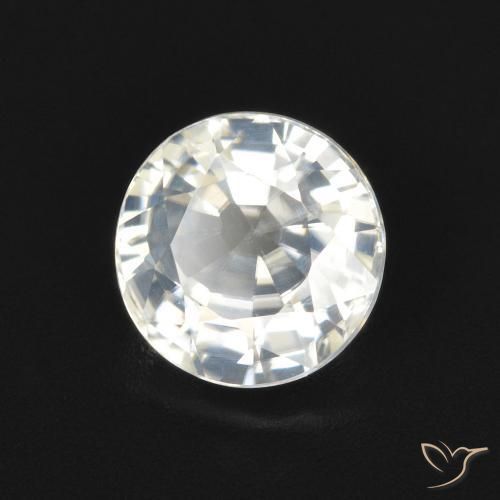Zircão branco quente Natural 2.05ct, Redondo, VVS