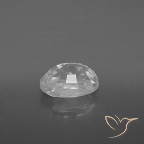 Zircão Branco Natural 2.91ct, oval, VVS
