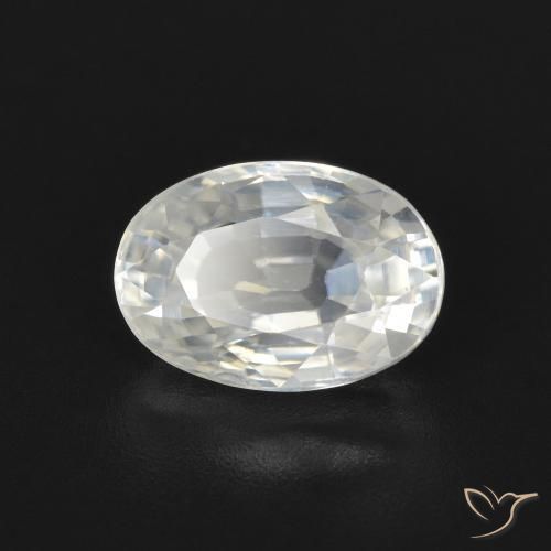 2.72ct Natural branco quente Zircão, oval, VVS
