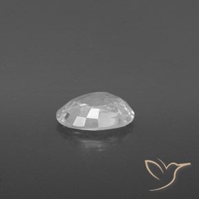 Zircão Branco Natural 2.26ct, oval, VVS-VS