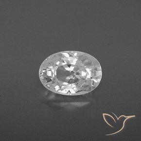 2.74ct Natural Branco Zircão, oval, VVS