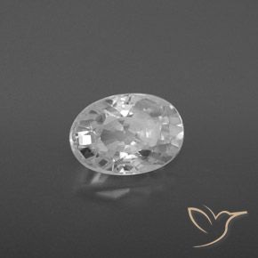 Zircão Branco Natural 2.74ct, oval, VVS