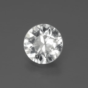 Zircão branco natural 2,21ct, corte redondo, VS