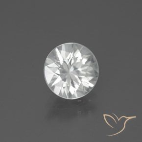 Zircão Branco Natural 1.78ct, Redondo, VS
