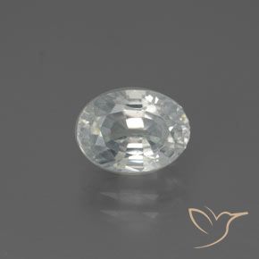 2.85ct Natural branco quente Zircão, oval, VVS