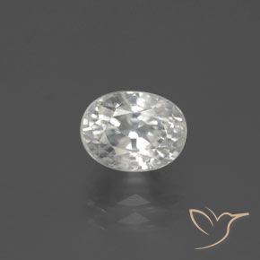 3.24ct Natural branco quente Zircão, oval, VVS
