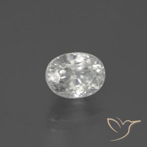 Zircão branco quente Natural 3.24ct, oval, VVS