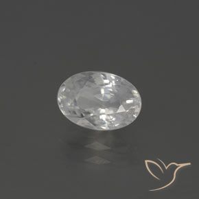 2.22ct Natural branco quente Zircão, oval, VVS