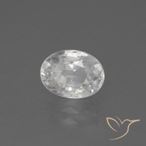 Zircão Branco Natural 3.05ct, oval, VVS-VS