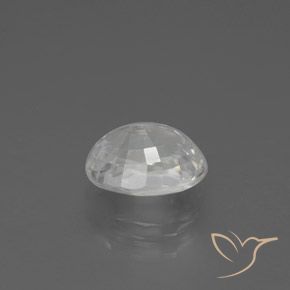Zircão Branco Natural 3.05ct, oval, VVS-VS