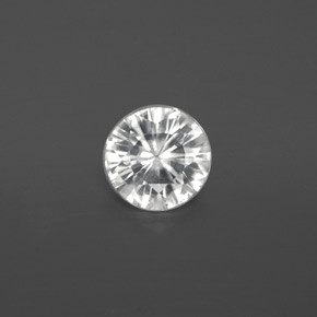 Zircão branco natural 0,77ct, corte redondo, VS