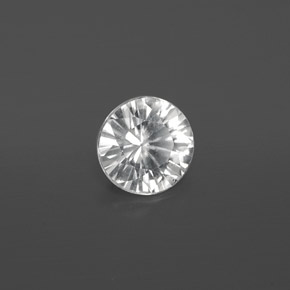 Zircão branco natural 0,77ct, corte redondo, VS