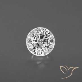 2.65ct Natural branco quente Zircão, Redondo, VS