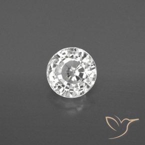 Zircão branco quente Natural 1.86ct, Redondo, VVS