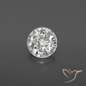 Zircão branco quente Natural 1.88ct, Redondo, VVS