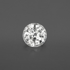 Zircão branco natural 1,82ct, corte redondo, VVS