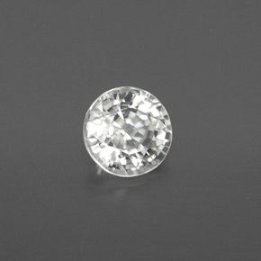 Zircão branco natural 1,82ct, corte redondo, VVS