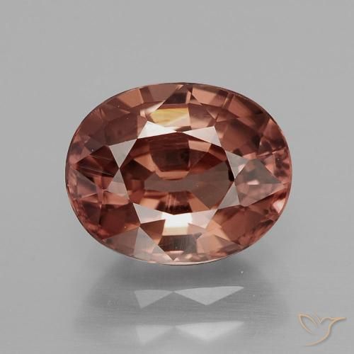 3.05ct Natural Vermelho escuro Zircão, oval, VS