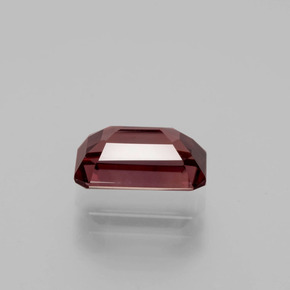 Zircão rosa natural 3,13ct, corte esmeralda, VVS
