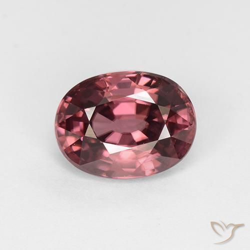 3.44ct Natural Merlot tinto Zircão, oval, VVS