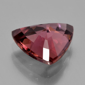 Zircão rosa natural 3,29ct, trillion, VS