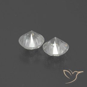 Pedras preciosas de Zircão Branco natural de 2.71 ct, Redondo, VVS-VS