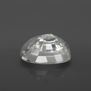 Zircão Branco Natural 9.84ct, Corte Oval, VVS-VS