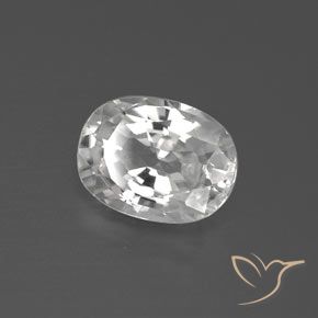 Zircão Branco Natural 2.85ct, oval, VVS