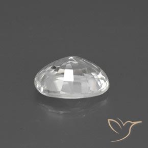 Zircão Branco Natural 2.85ct, oval, VVS