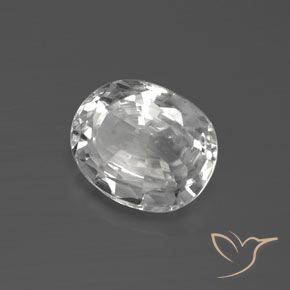 Zircão Branco Natural 2.92ct, oval, VVS