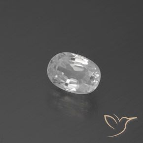 Zircão Branco Natural 3.36ct, oval, VVS