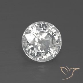 Zircão Branco Natural 2.53ct, Redondo, VVS-VS