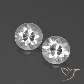 4.45ctw Natural Branco Zircão, Redondo, VVS-VS