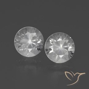 4.46ctw Natural Branco Zircão, Redondo, VVS-VS